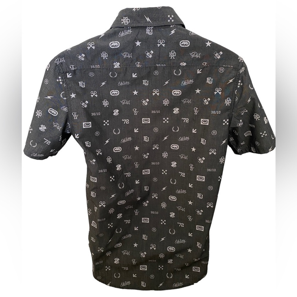 ECKO Unlimited Rhino Skate Short Sleeve Collared Shirt Men S Small - Picture 3 of 7